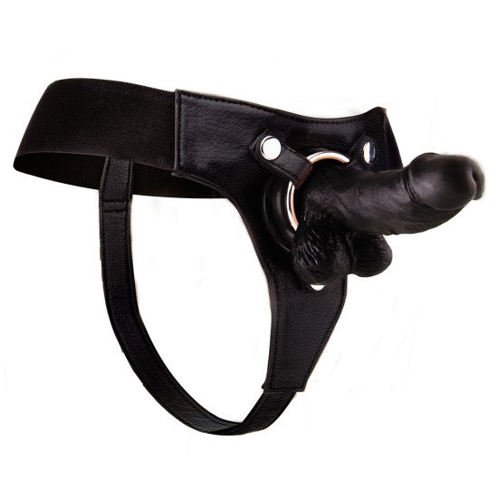 STRAP-ON REALISTA DE COURO...