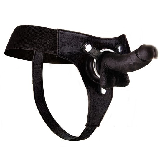 STRAP-ON REALISTA DE COURO...
