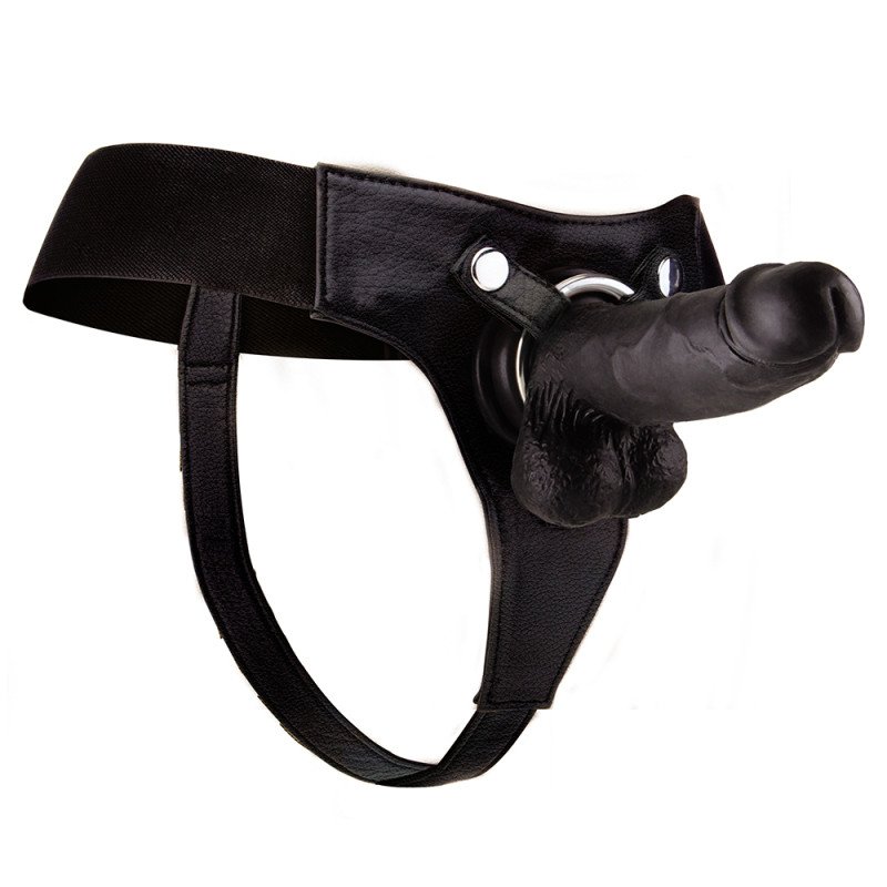 STRAP-ON REALISTA DE COURO...