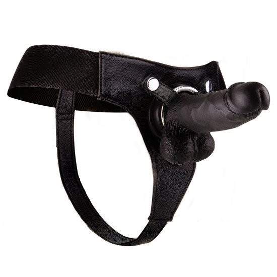STRAP-ON REALISTA DE COURO...