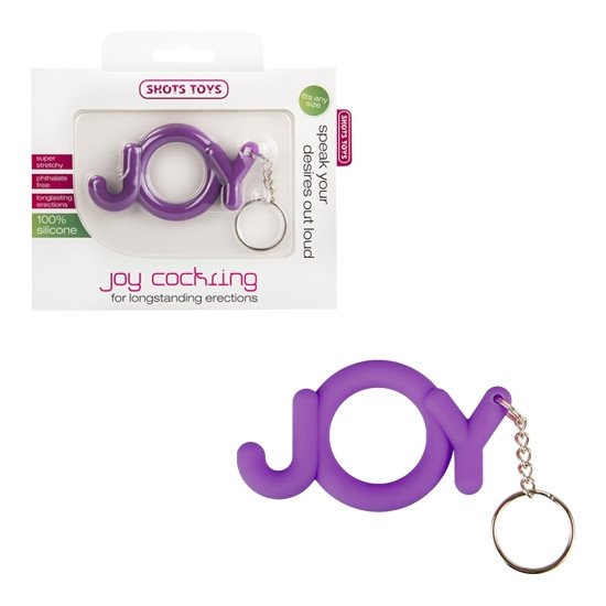 ANEL PARA O PÉNIS JOY ROXO